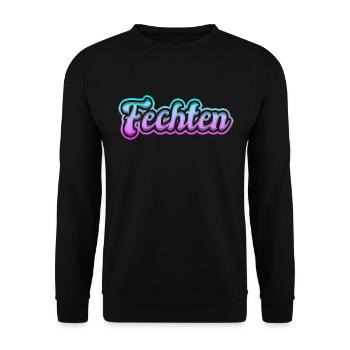 Fechten - Unisex Pullover - Schwarz - Vorne - Alina (178cm) & Michal (187cm)