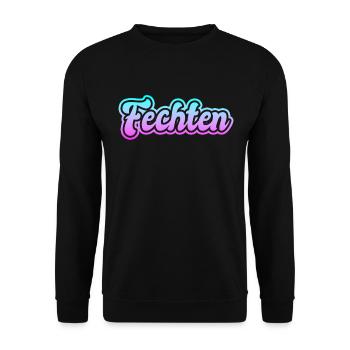 Fechten - Unisex Pullover - Schwarz - Vorne - Alina (178cm) & Michal (187cm)
