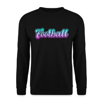 football - Unisex Sweatshirt - black - Front - Alina (178cm) & Michal (187cm)