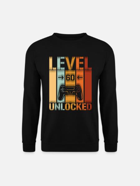 60th Birthday Level 60 unlocked - Unisex Sweatshirt - black