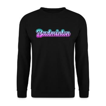 badminton - Unisex Pullover - Schwarz - Vorne - Alina (178cm) & Michal (187cm)