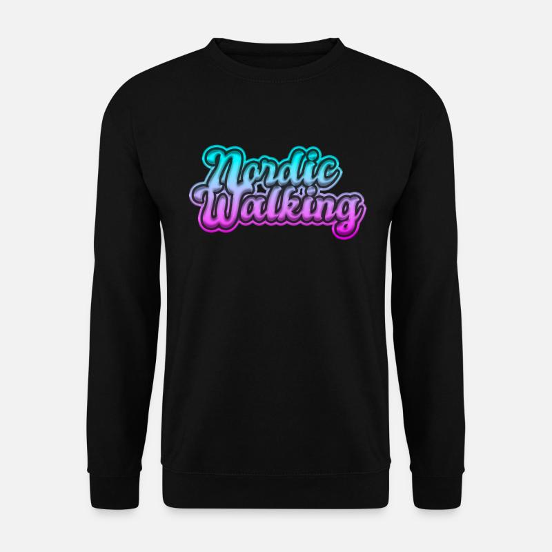 Nordic Walking - Unisex Pullover - Schwarz