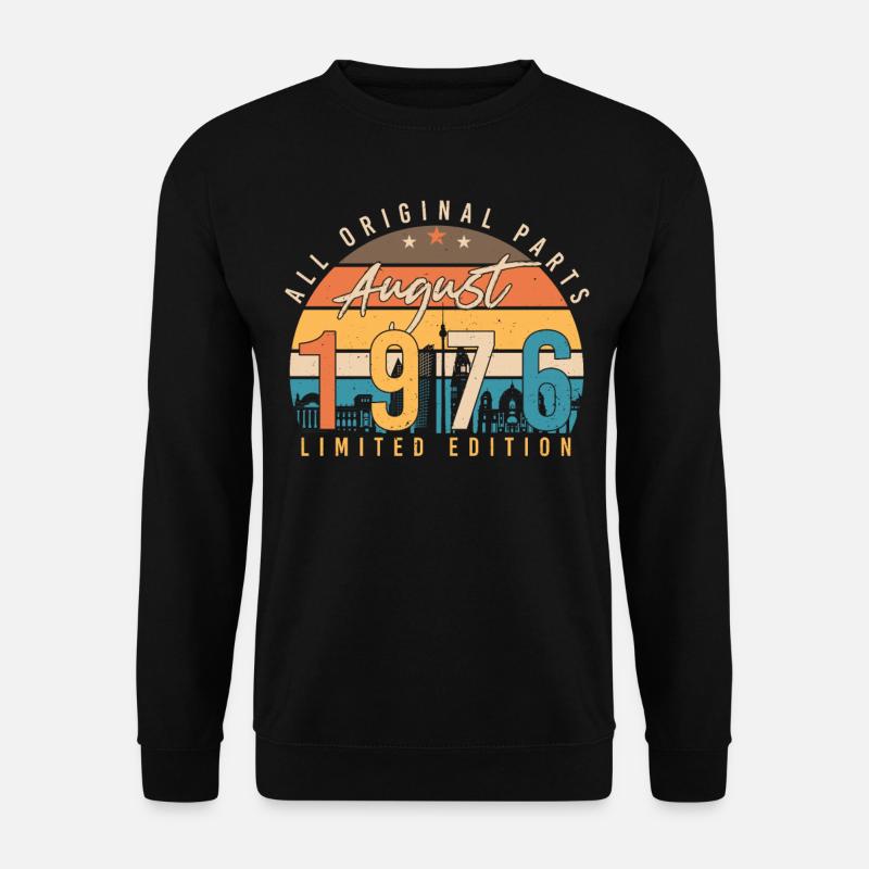 Retro 1976 August - Unisex Sweatshirt - black