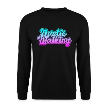 Nordic Walking - Unisex Pullover - Schwarz - Vorne - Alina (178cm) & Michal (187cm)