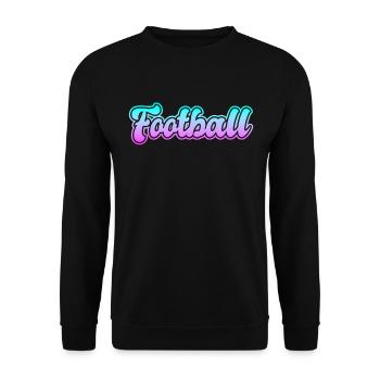football - Unisex Sweatshirt - black - Front - Alina (178cm) & Michal (187cm)
