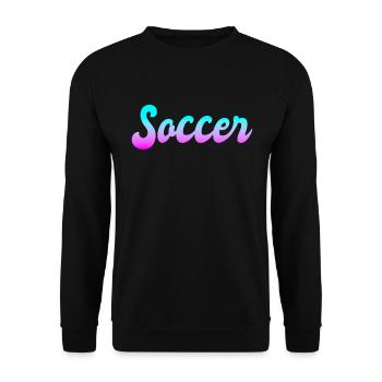 Soccer soccer - Unisex Sweatshirt - black - Front - Alina (178cm) & Michal (187cm)