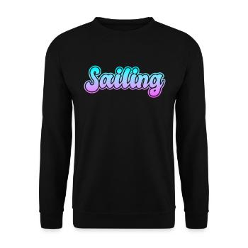lettrage voile voile - Sweat-shirt Unisexe - noir - Devant - Alina (178cm) & Michal (187cm)