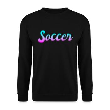 Soccer soccer - Unisex Sweatshirt - black - Front - Alina (178cm) & Michal (187cm)