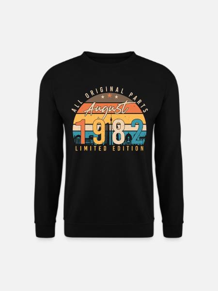 40e anniversaire août 1982 - Sweat-shirt Unisexe - noir