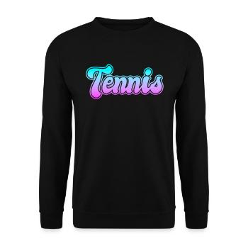 Tennis - Unisex Pullover - Schwarz - Vorne - Alina (178cm) & Michal (187cm)