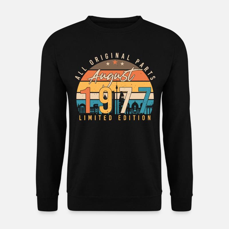 Rétro 1977 Août - Sweat-shirt Unisexe - noir
