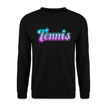 Tennis - Unisex Pullover - Schwarz - Vorne - Alina (178cm) & Michal (187cm)
