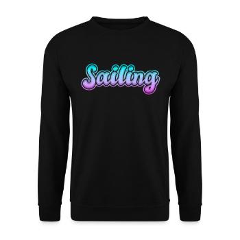 lettrage voile voile - Sweat-shirt Unisexe - noir - Devant - Alina (178cm) & Michal (187cm)