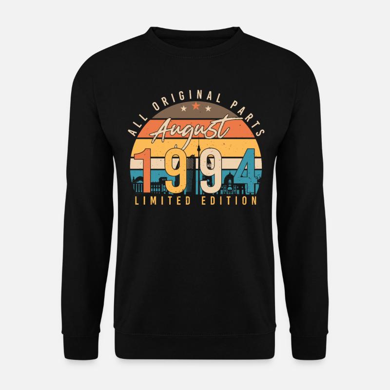 1994 Août Idée cadeau - Sweat-shirt Unisexe - noir