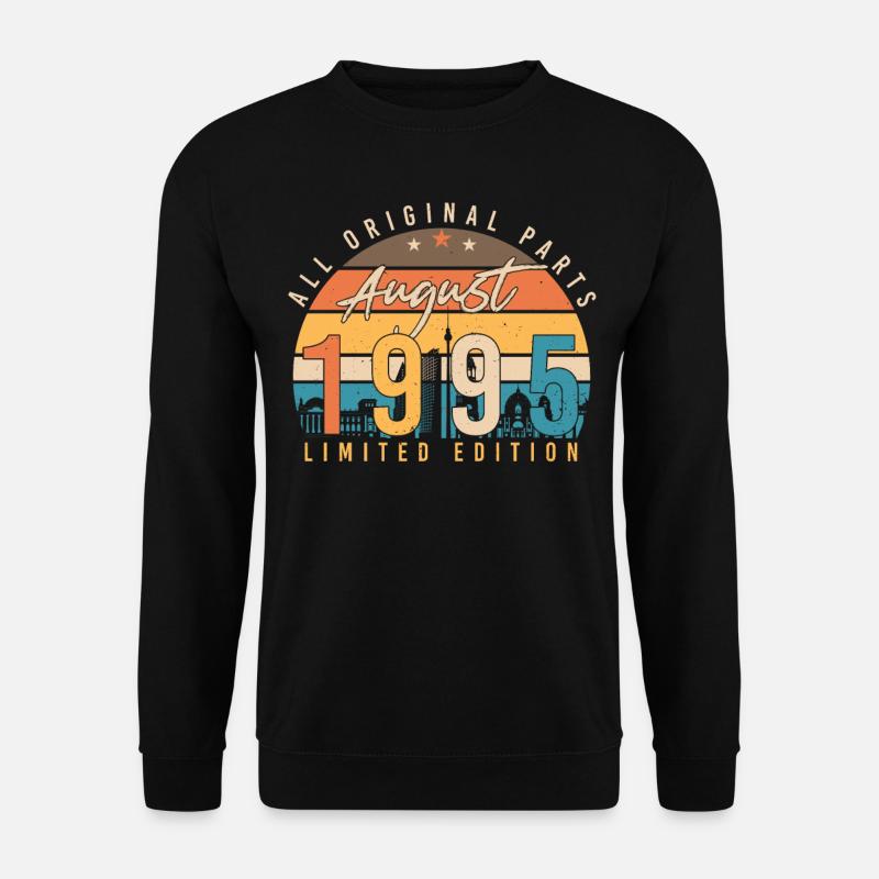 1995 August Gift Idea - Unisex Sweatshirt - black