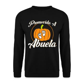 Annonce de grossesse Annonce de bébé - Sweat-shirt Unisexe - noir - Devant - Alina (178cm) & Michal (187cm)