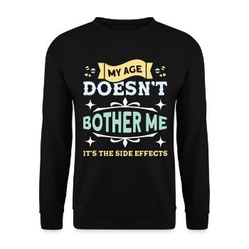 Personnes âgées Grand-père sarcastique - Sweat-shirt Unisexe - noir - Devant - Alina (178cm) & Michal (187cm)
