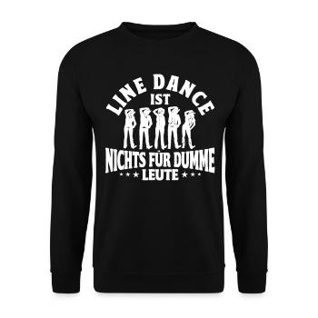Line Dance Tänzer Tanzgruppe Cowboy Western Tanzen - Unisex Pullover - Schwarz - Vorne - Alina (178cm) & Michal (187cm)