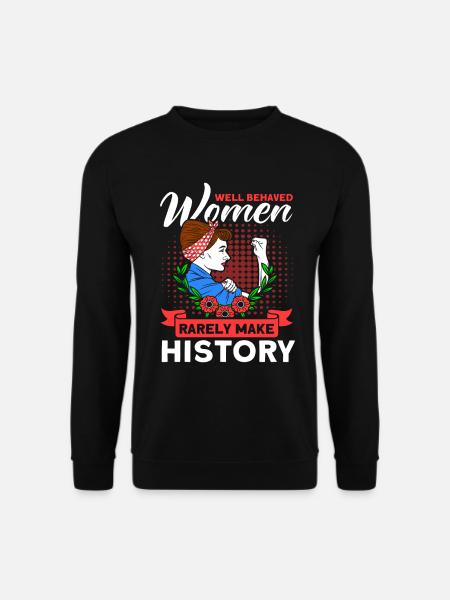Women make history Feminist - Unisex Sweatshirt - black