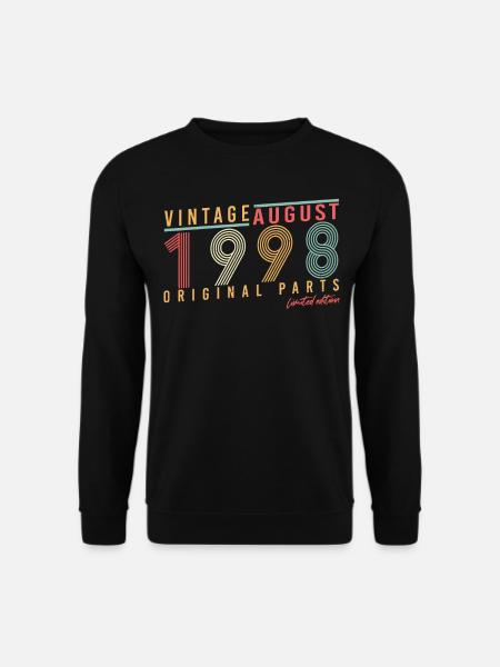 Né en août 1998 - Sweat-shirt Unisexe - noir