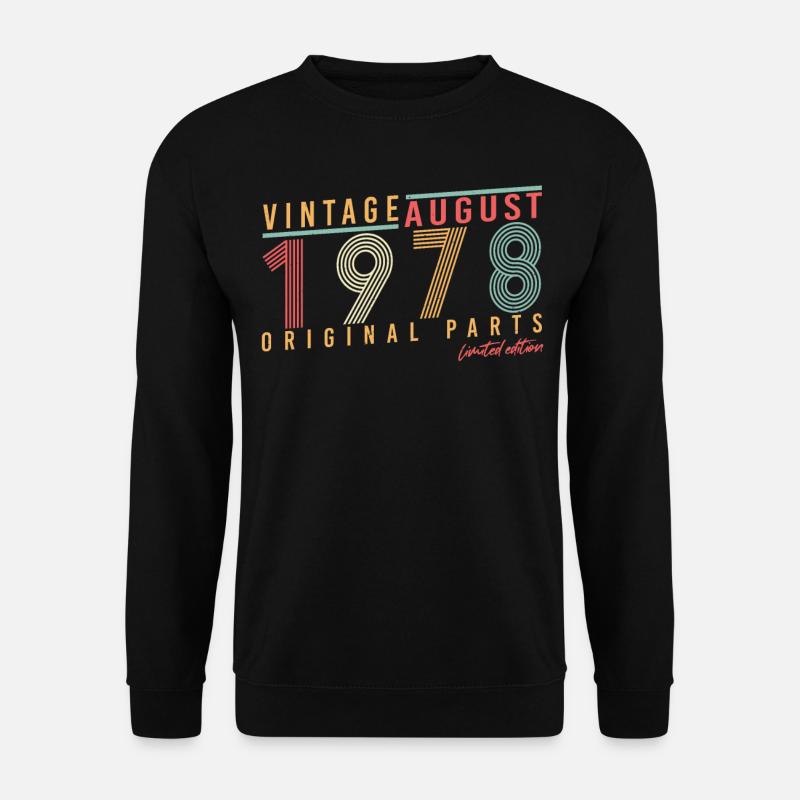 August 1978 Limitierte Edition - Unisex Pullover - Schwarz