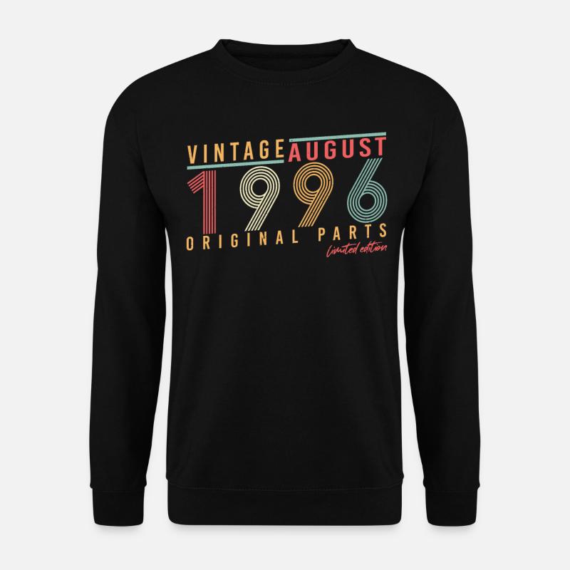 Born in August 1996 - Unisex Sweatshirt - black