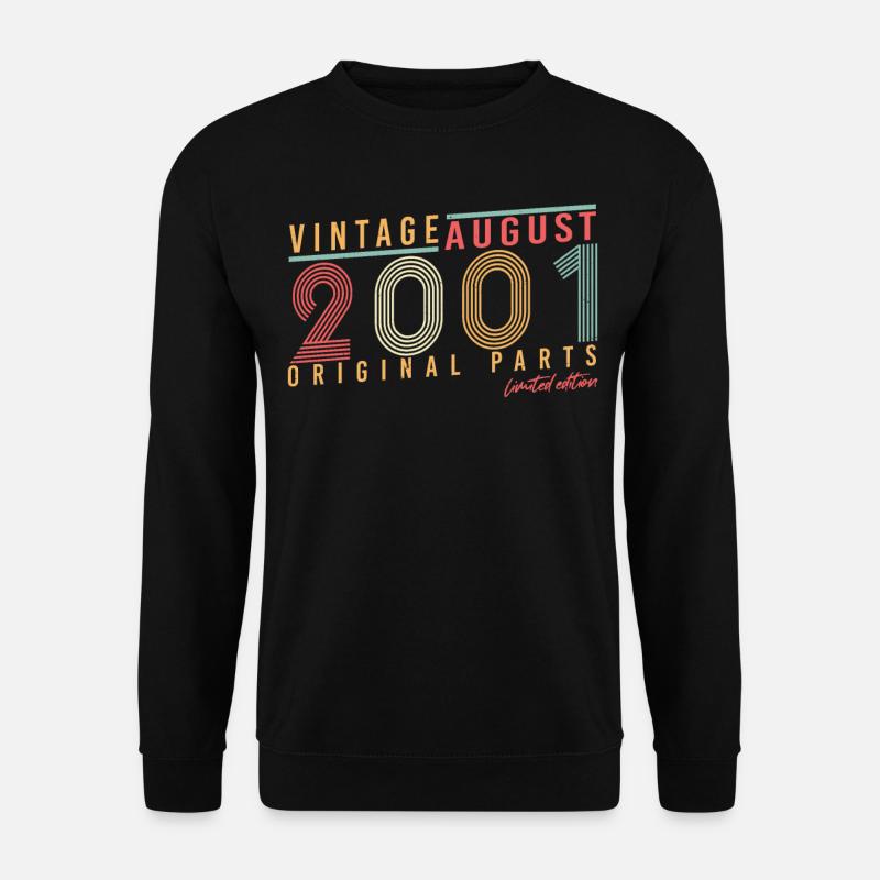 Born in August 2001 - Unisex Sweatshirt - black