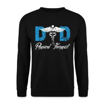 Physical Therapy Dad Therapist Gait Physics PT - Unisex Sweatshirt - black - Front - Alina (178cm) & Michal (187cm)