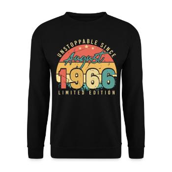 Imparable août 1966 - Sweat-shirt Unisexe - noir - Devant - Alina (178cm) & Michal (187cm)