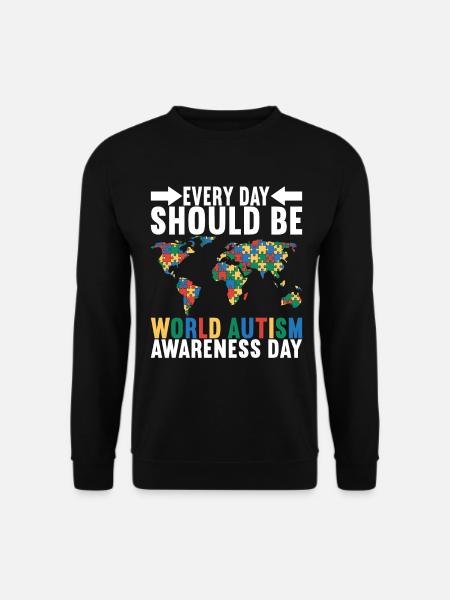 Autistic Autism Autistic - Unisex Sweatshirt - black