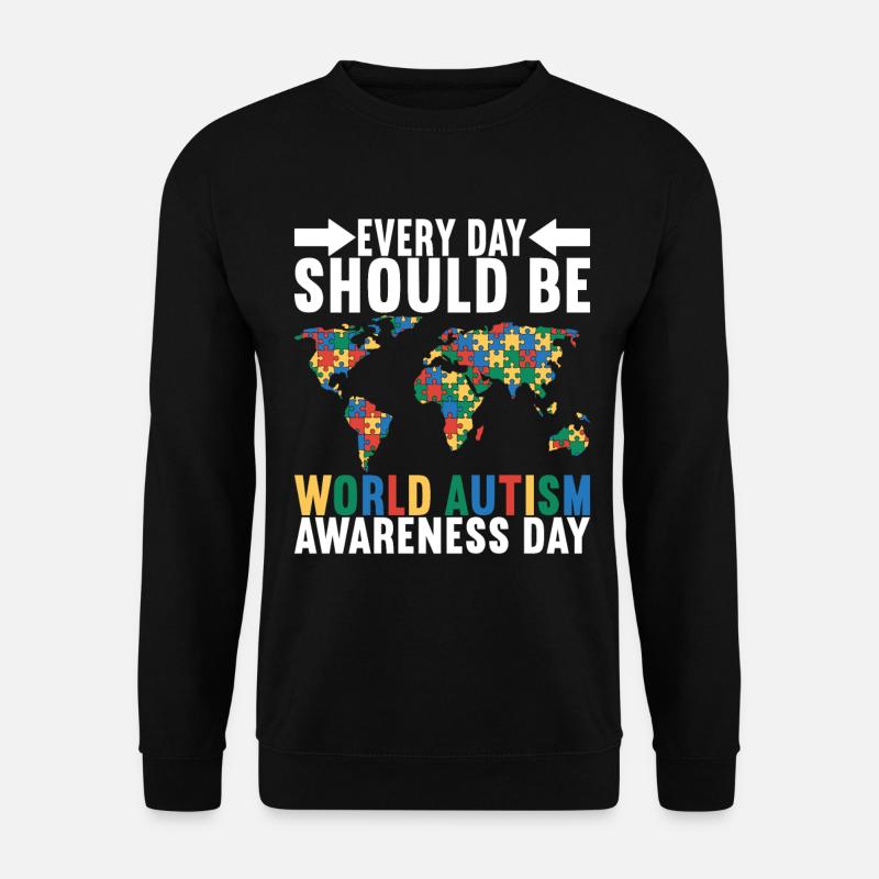 Autistic Autism Autistic - Unisex Sweatshirt - black