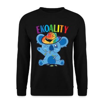 Fierté gaie LGBTQ - Sweat-shirt Unisexe - noir - Devant - Alina (178cm) & Michal (187cm)