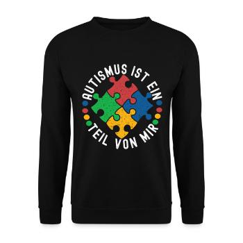 Autistic Autism Autistic - Unisex Sweatshirt - black - Front - Alina (178cm) & Michal (187cm)