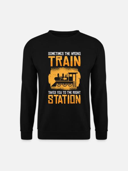 Train Transportation Train Lover Train Station - Unisex Sweatshirt - black