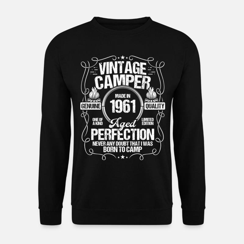 1961 Camper Mountains Scout Scouting Camping 1961 - Unisex Sweatshirt - black
