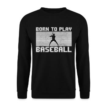 Base-ball - Sweat-shirt Unisexe - noir - Devant - Alina (178cm) & Michal (187cm)