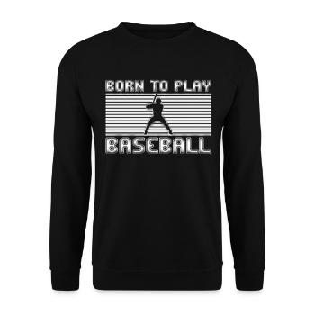 Base-ball - Sweat-shirt Unisexe - noir - Devant - Alina (178cm) & Michal (187cm)