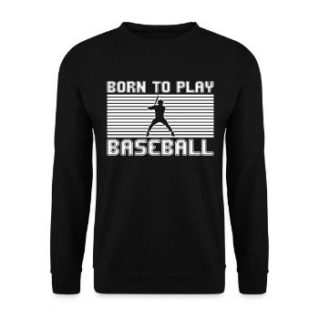 Base-ball - Sweat-shirt Unisexe - noir - Devant - Alina (178cm) & Michal (187cm)