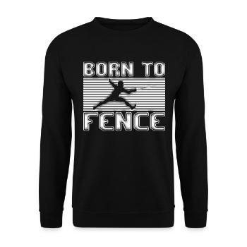 Fechten - Unisex Pullover - Schwarz - Vorne - Alina (178cm) & Michal (187cm)