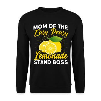Lemon Juice Lemon Juice Lemonade - Unisex Sweatshirt - black - Front - Alina (178cm) & Michal (187cm)