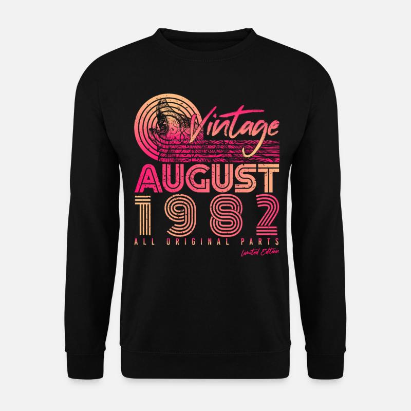 40e anniversaire août 1982 - Sweat-shirt Unisexe - noir