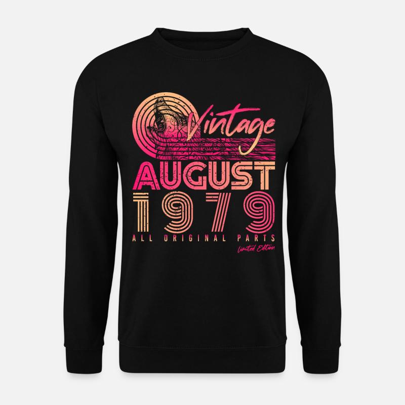 Retro 1979 in August - Unisex Sweatshirt - black