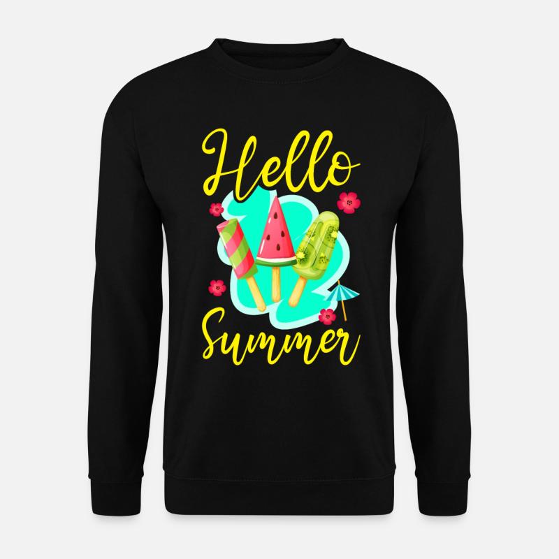 Crème glacée Popsicle Hello Summer - Sweat-shirt Unisexe - noir
