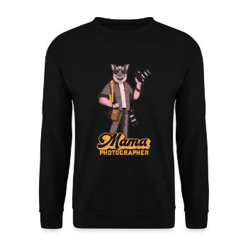 Mom Photography Lovers Photography Mom - Unisex Sweatshirt - black - Front - Alina (178cm) & Michal (187cm)