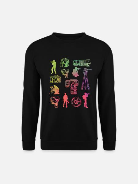 Fotografie-Liebhaber-Ausrüstung - Unisex Pullover - Schwarz