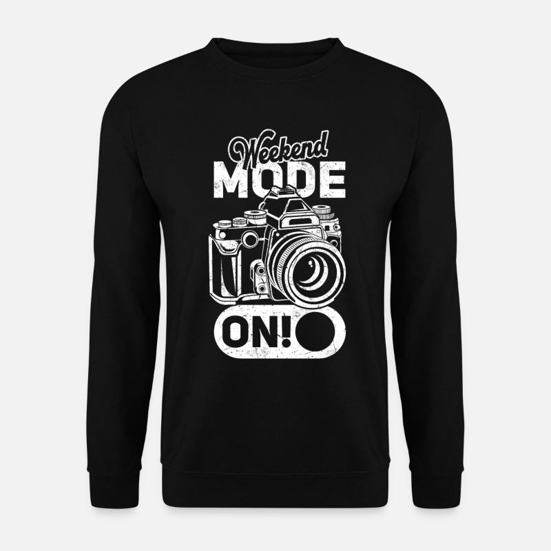 Fotografie-Wochenendmodus mit Kamera Fotograf - Unisex Pullover - Schwarz