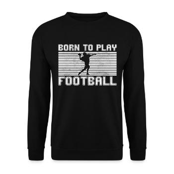 football rugby - Unisex Sweatshirt - black - Front - Alina (178cm) & Michal (187cm)