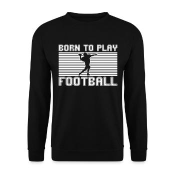 football rugby - Unisex Sweatshirt - black - Front - Alina (178cm) & Michal (187cm)