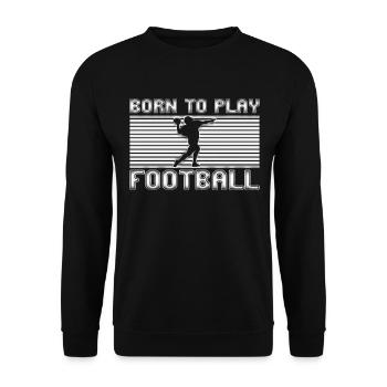 football rugby - Unisex Sweatshirt - black - Front - Alina (178cm) & Michal (187cm)