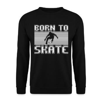 patinage - Sweat-shirt Unisexe - noir - Devant - Alina (178cm) & Michal (187cm)